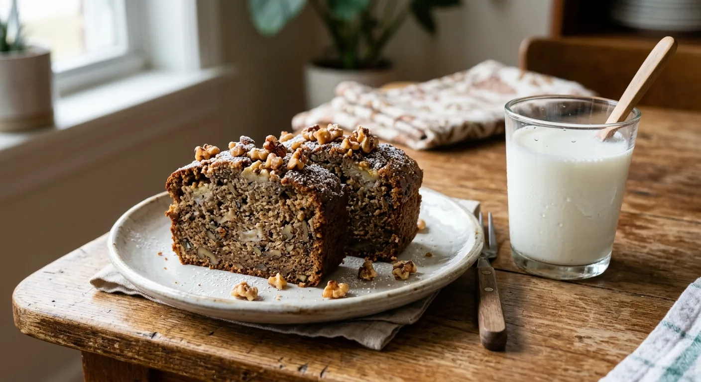 Cake à la banane et aux noix