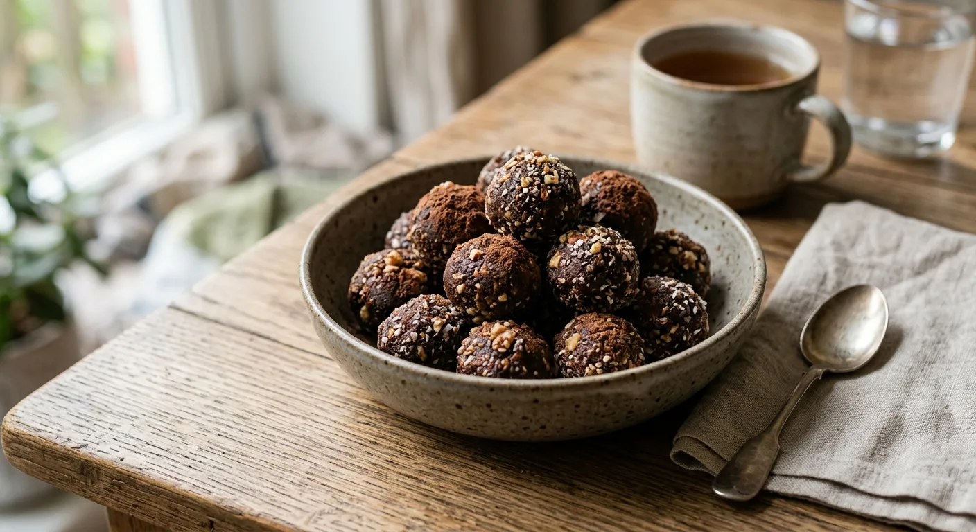 Bouchées dattes, cacao et avoine