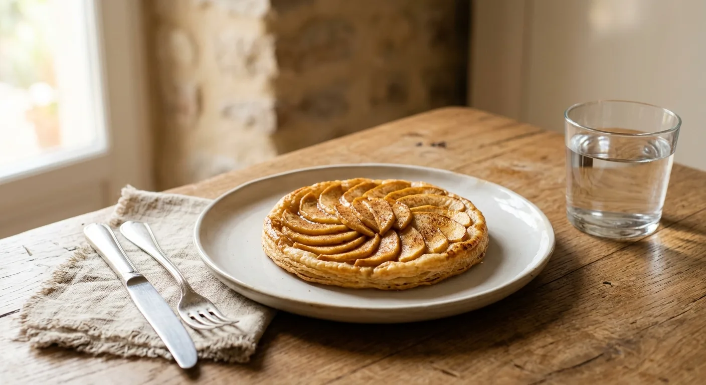 Tartes fines aux pommes et à la cannelle