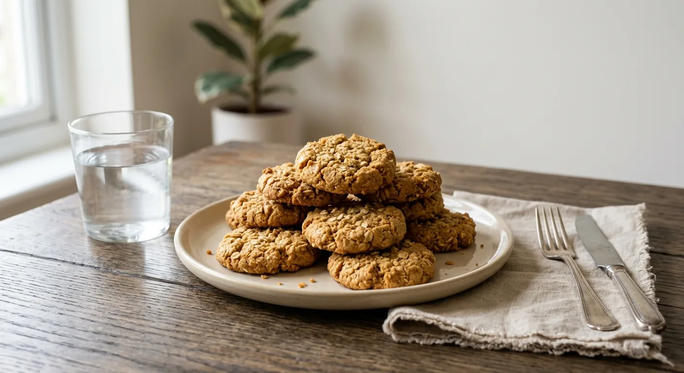 Sablés à l'avoine et au beurre de cacahuète