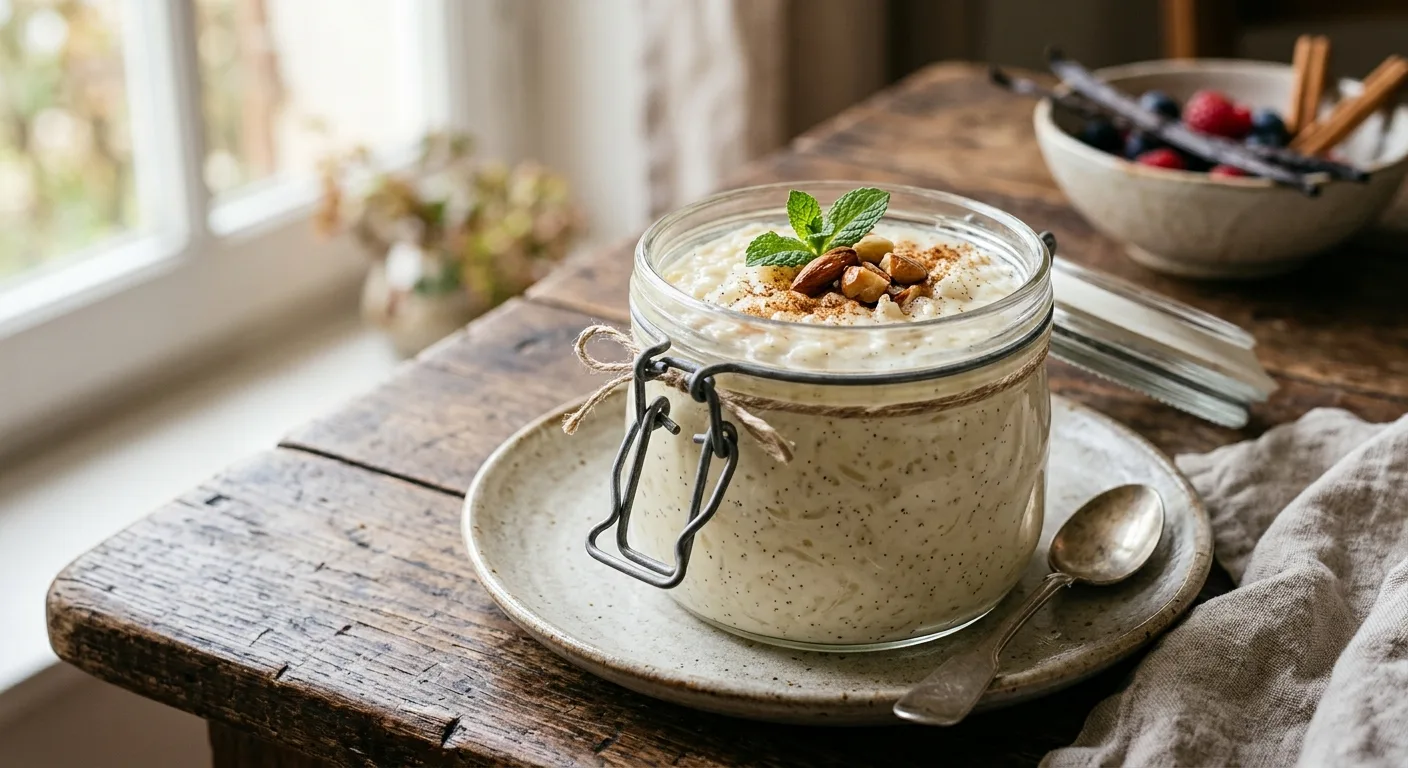 Riz au lait à la vanille