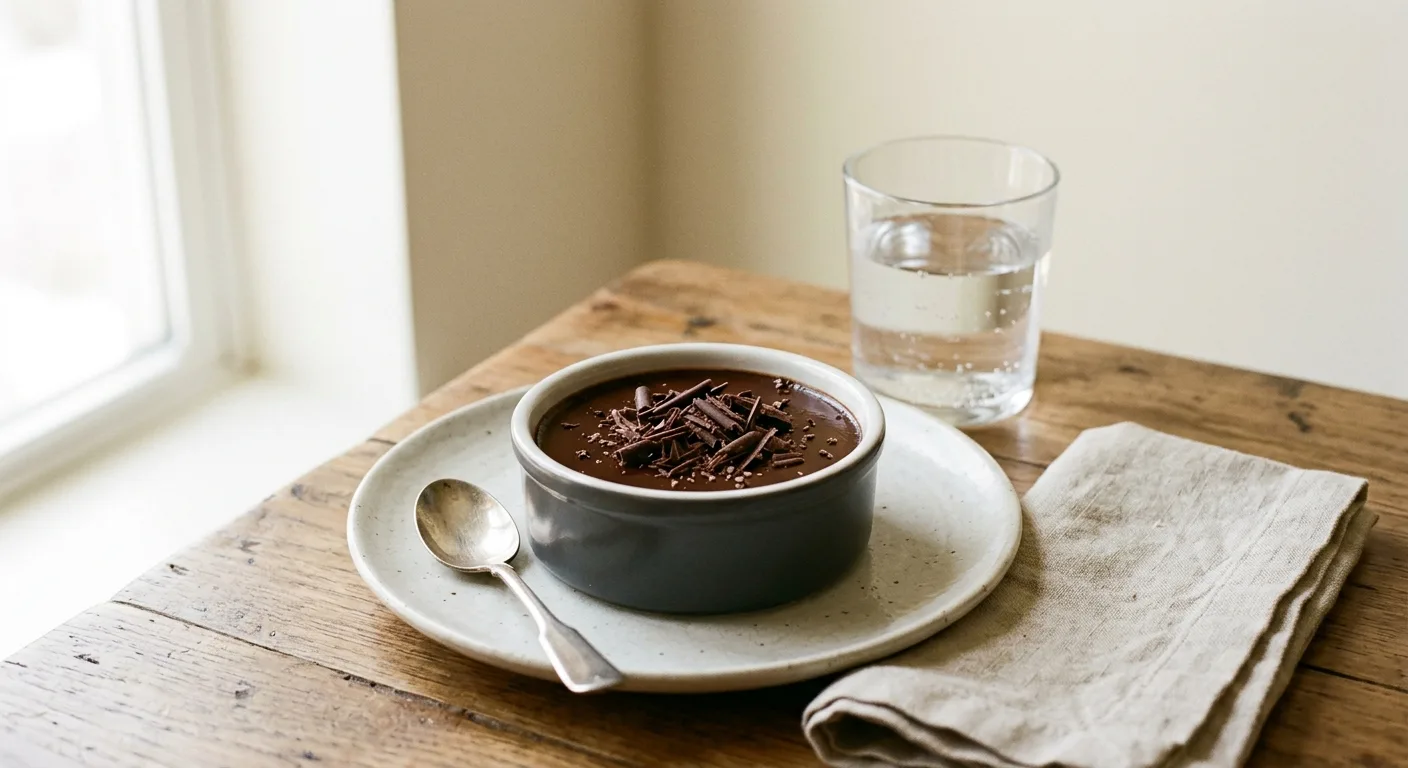 Crème au chocolat noir et tofu soyeux