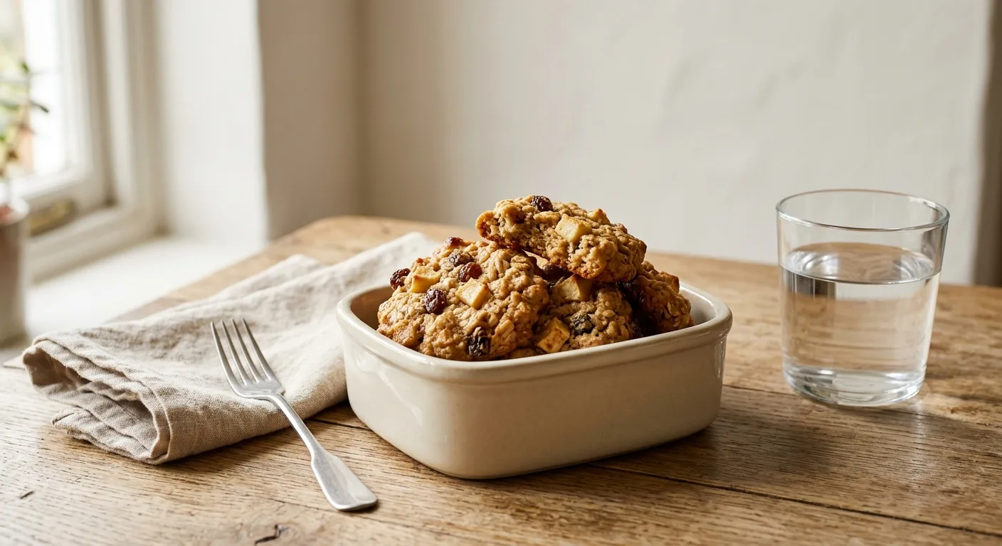 Cookies moelleux pomme, flocons d'avoine et cannelle à l'air fryer