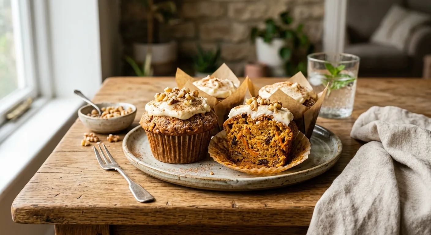 Muffins carotte et noix
