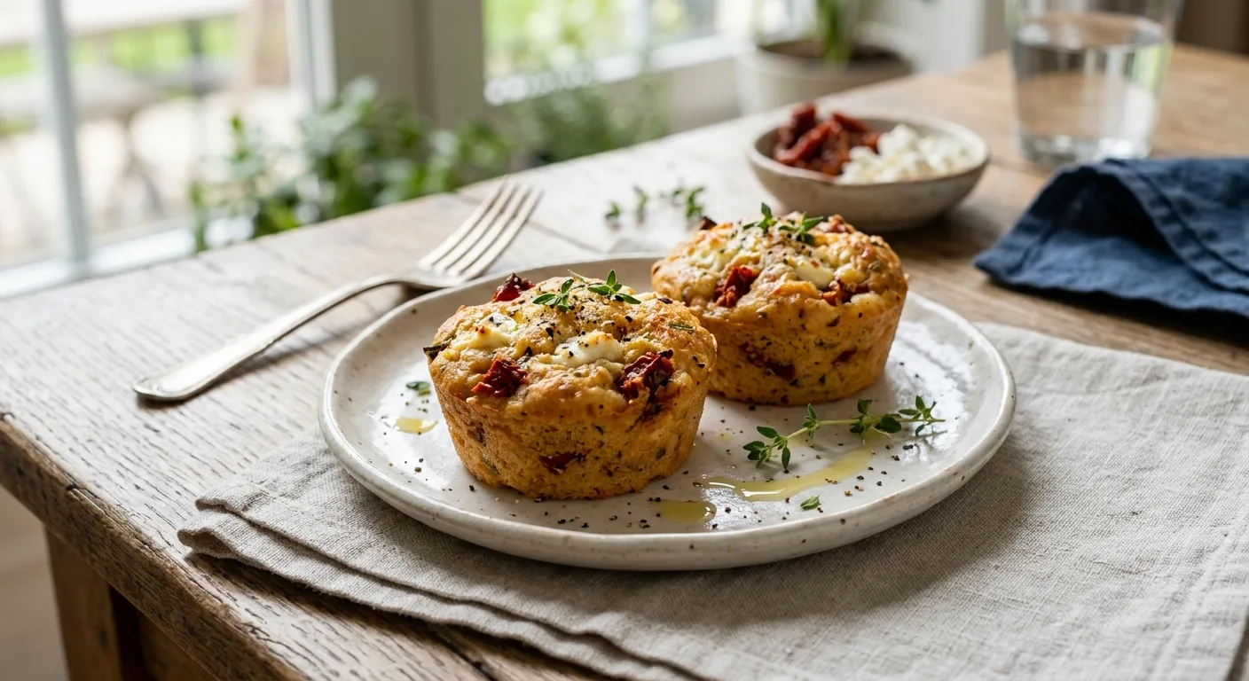Mini-cakes tomate séchée et chèvre